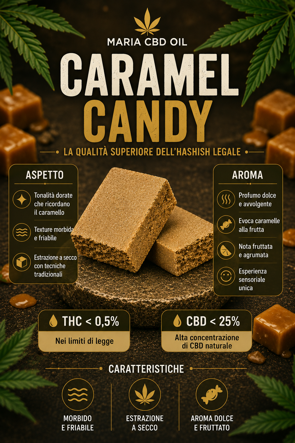 Caramel Candy | Legal Hashish - Image 2